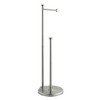 LunaLulinlk Free Standing Toilet Paper Holder Stand with Reserve; Brush Nickel - 4 of 4