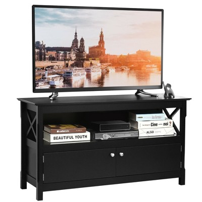 Costway Free Standing TV Cabinet Wooden Console TV Media Entertainment