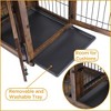 Acekool Dual Dog Crate - Furniture-Style Kennel with Drawers & Removable Divider - 4 of 4