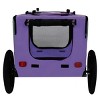 LAOTIES Foldable Dog Bike Trailer for Small Dogs And Cargo,Heavy Duty Dog Carrier with 16" Wheels,Hitch - 3 of 4