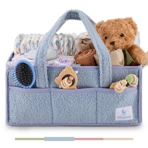 Babylicious Baby Diaper Caddy, Newborn Changing Table Organizer for Wipes and Diapers - 1 of 4