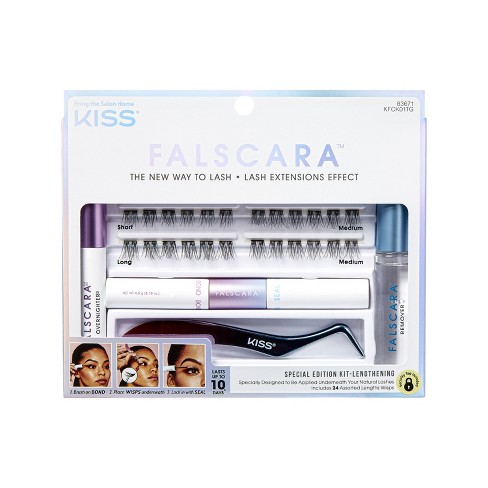 Falscara Eyelash 24ct Kit Extension : Kiss Target - Products Diy Complete