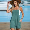Women's Square Neck Wide Leg Romper - Cupshe - 2 of 4