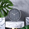 Aoibox 12 Inch Silent Round Wall Clock, Modern Simple Style with Gray Dial and White Numbers for Home Office School Kitchen Bedroom Living Room - 4 of 4
