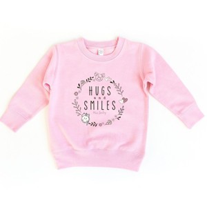 The Juniper Shop Mini Smiley Hugs and Smiles Toddler Sweatshirt - 1 of 4