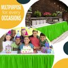 Crown Display 6 pack Disposable Plastic Tableskirts - 29" x 14 Ft ruffled Table Skirt with Adhesive Strip - 6 Count - 2 of 4
