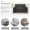 NicBex Convertible Sofa Bed Couch with Adjustable Back & Pillows,Oversized Upholstered Sleeper Sofa for Living Room,Bedroom - 4 of 4
