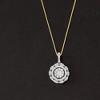 Ross-Simons 0.50 ct. t.w. Diamond Cluster Pendant Necklace in 14kt Yellow Gold - 3 of 4
