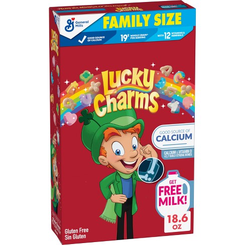 General Mills Family Size Lucky Charms Cereal - 18.6oz : Target