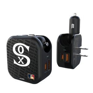 MLB Cooperstown Central Teams Text Backdrop 18-Watt 2 in 1 USB A/C Charger - 1 of 3