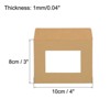 Unique Bargains Mailing Statement Photos Catalogs Full Face Window Clear Double Sided Envelopes - 2 of 4
