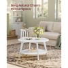 Round Coffee Table, 32''Circle Coffee Tables with 2-Tier Storage Shelf, Easy to Assemble for Living Room - 3 of 4