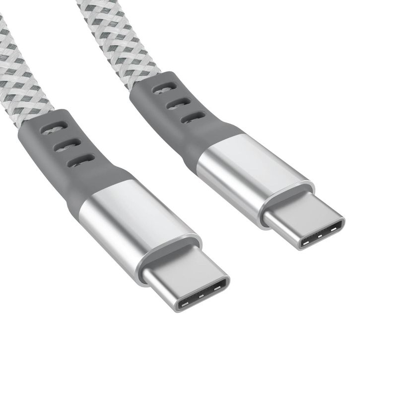 Just Wireless Ultra Braided USB-C to USB-C Flat Cable, 1 of 9