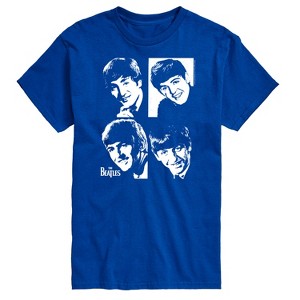 Men's - The Beatles - John Paul George Ringo Face Grid Short Sleeve Graphic T-Shirt - 1 of 4