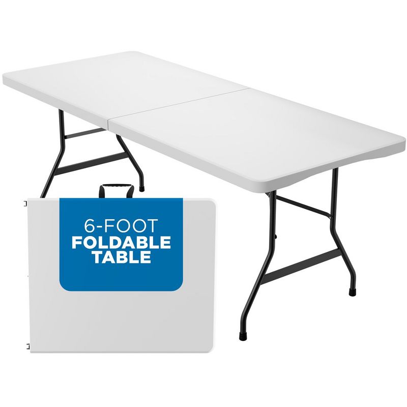 Folding Table White Plastic, BY Sorfey, 2 of 7