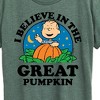 Women's - Peanuts - I Believe In The Great Pumpkin Short Sleeve Graphic T-Shirt - 2 of 4
