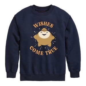 Boys' - Disney - Wishes Come True Graphic Long Sleeve Fleece Sweatshirt - 1 of 4
