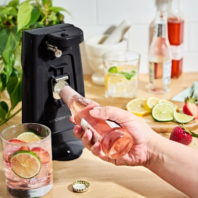 KitchenSmith Electric Can Opener Black: Freestanding, Metal & Plastic, 2-Year Warranty, Spot Clean, 9.05 Width