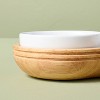 5pc Wood Serving Tray with Ceramic Bowl Inserts Brown/Cream - Hearth & Hand™ with Magnolia - 4 of 4