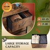 Tall 8-Drawer Fabric Dresser, Storage Tower with Fabric Bins, Double Chest of Drawers Organizer, - 3 of 4