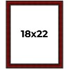 PosterPalooza | Weathered Red Picture Frame - UV Acrylic, Foam Board Backing, Hanging Hardware - 2 of 4