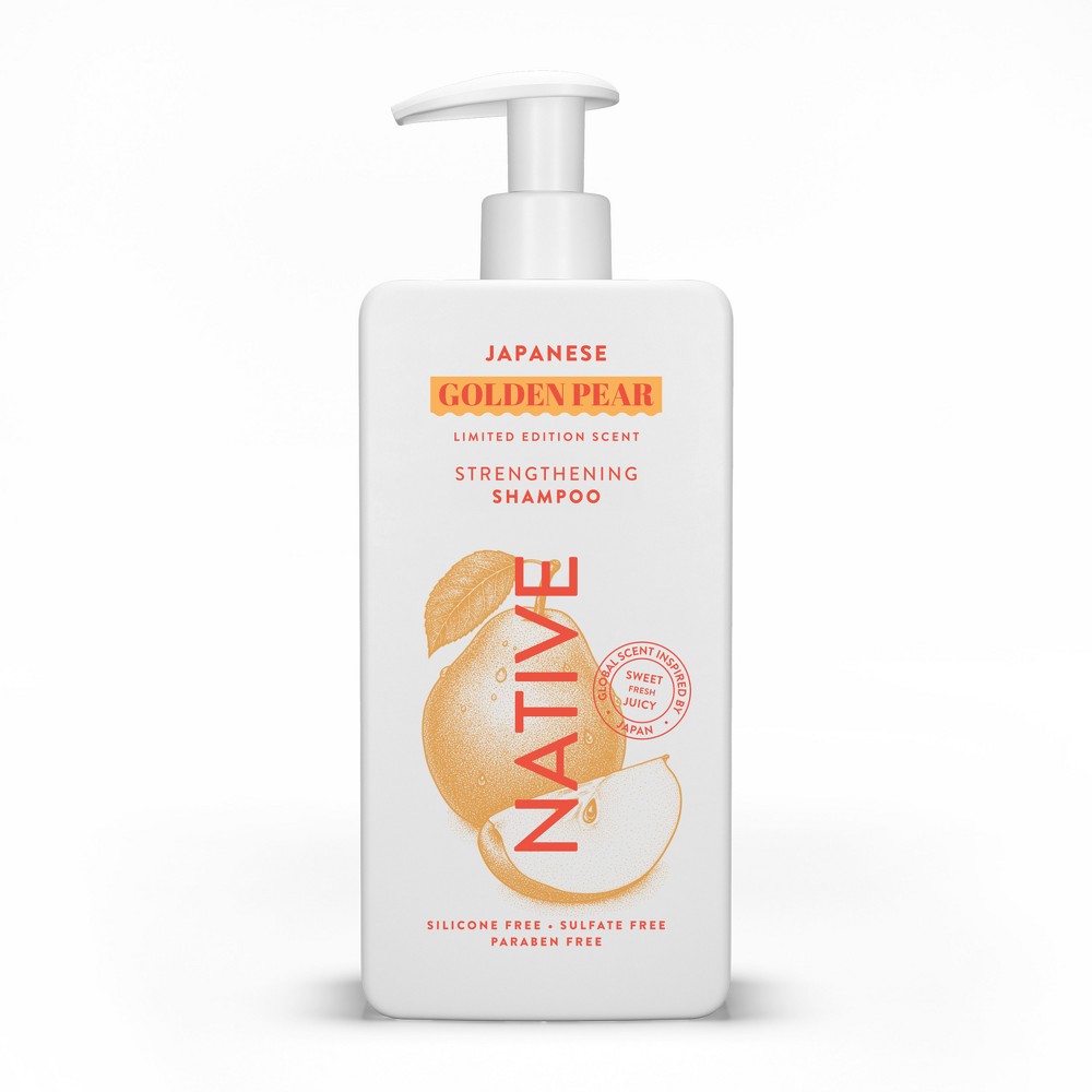 Photos - Hair Product Native Japanese Golden Pear Limited Edition Strengthening Shampoo 16.5 fl oz: Dye-Free, Paraben-Free, Silicone-Free, Vegan 