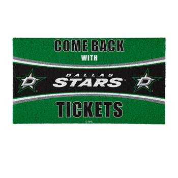 Evergreen Come Back with Tickets Dallas Stars 28" x 16" Woven PVC Indoor Outdoor Doormat