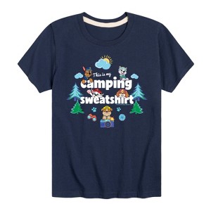 Boys' - Paw Patrol - This Is My Camping Sweatshirt Short Sleeve Graphic T-Shirt - 1 of 4