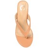 Journee Collection Womens Alika Slip On Block Heel Sandals Tan 11 - 4 of 4