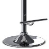 Sapphtopaz 1PC Adjustable Bar Stools with Bentwood Back, Swivel Counter Height Bar Stool with Upholstered, High Chair for Kitchen Island - 3 of 4