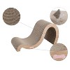 THE LICKER STORE Kona Modern Cardboard Double-Sided Wave Cat Scratcher with Catnip - 3 of 4