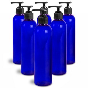 Royal Massage 8oz Bullet Round Massage Oil/Lotion/Liquid Bottle with Saddle Pump - 1 of 2