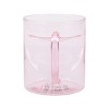 Bioworld Heart Transparent Pink Glass Mug - 3 of 4