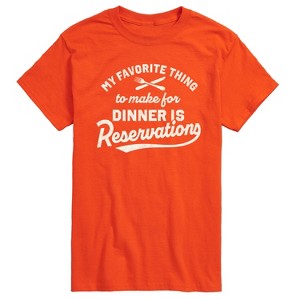 Men's - Instant Message - My Favorite Thing To Make For Dinner Short Sleeve Graphic T-Shirt - 1 of 4