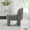 Hoop Gauze Lounge Chair with Soft Cushion and Backrest, Need to be Assembled, Suitable for Living room, Bedroom, Dining room - 3 of 4