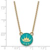 Black Bow Jewelry 14k Yellow Gold Plated Sterling Silver Zeta Tau Alpha Greek Life Necklace 18 Inch - 2 of 4