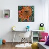 Stupell Industries Children's Striped Tiger in Tropical Jungle Brush Canvas Wall Art - 2 of 4