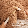 Bedsure Chunky Knit Throw Blanket for Couch - 100% Hand Knitted, 5.06 lbs Chenille Blanket for Bed Living Room Home Decor, Thick and Soft - 3 of 4