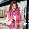 NPolar"USB Heated Winter Scarf – Unisex Soft Neck Wrap with 3 Heat Modes for Outdoor Sports & Cycling"Black - 3 of 4