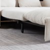 GDFStudio Uriel 65" Modern Convertible Corduroy Upholstered Sofa Bed with 2 Pillows and Side Pockets - 4 of 4