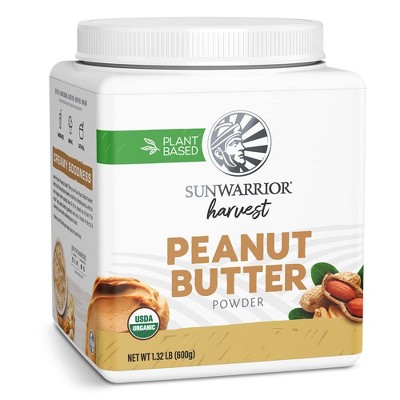 Harvest Peanut Butter Powder, Low Calorie Peanut Butter and Supports Healthy Digestion, Gluten Free, Sunwarrior, 600gm