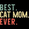 Women's Design By Humans Best Cat Mom Ever Funny Mommy Vintage Gift Christmas T-Shirt By mothersdaygift Racerback Tank Top - 2 of 3