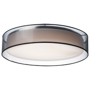 Maxim Lighting Prime 1 - Light Flush Mount in  Black Organza - 1 of 4