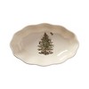 Spode Cranberry Dish & Server (Set of 2) - 8" Ceramic Festive Serving Bowl & 8" Metal Handled Spoon - Dishwasher Safe Christmas Tableware - 4 of 4