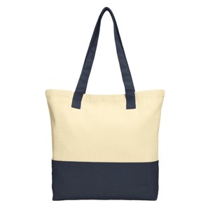 Mafoose Colorblock Cotton Tote Bag Modern Style with Everyday Function - 1 of 4