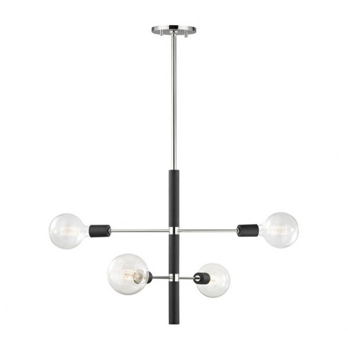 Mitzi Astrid 4 - Light Chandelier in  Polished Nickel/Black - image 1 of 2