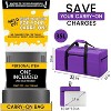 Travel handbag,foldable luggage bag 35L small luggage bag,lightweight travel and fitness - 2 of 4