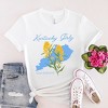 Simply Sage Market Women's Kentucky Girly Flower Short Sleeve Graphic Tee - 3 of 4