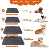 iMountek"Soft Plush Dog Bed Mat for Small/Medium Dogs, Cozy Warm Crate Mattress with Long Plush Cushion"DarkGrey - 3 of 4