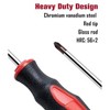 Itopfox 8-Piece Magnetic Screwdriver Set with Red Tip, 4 Phillips & 4 Slotted Tips, Professional Cushion Grip for High Torque - 3 of 4